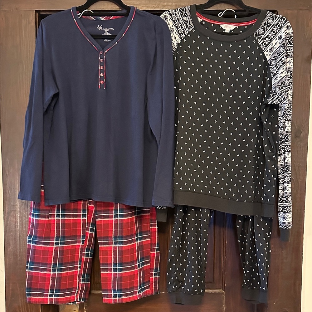 2 Sets of Holiday Pajamas